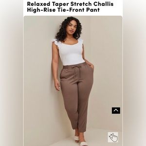 3 for $20 🌺 Torrid Relaxed Taper Stretch Challis High Rise Tie Pant Size 3XL